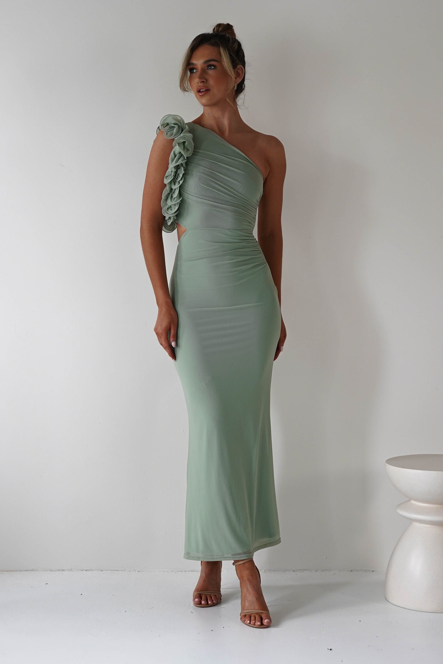 Sydney Bodycon Maxi Elbise | Sage