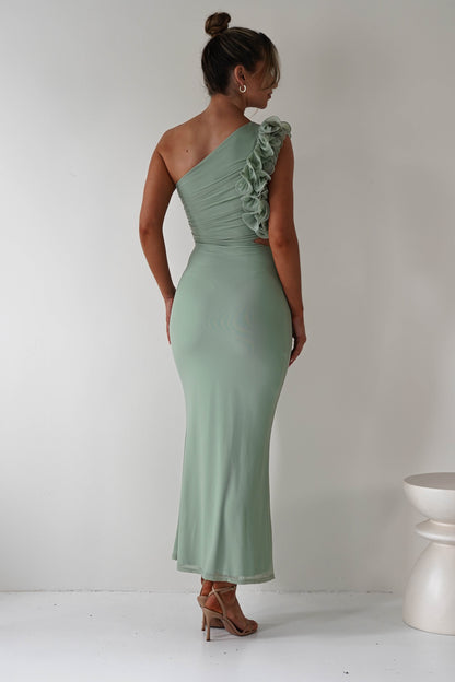 Sydney Bodycon Maxi Elbise | Sage