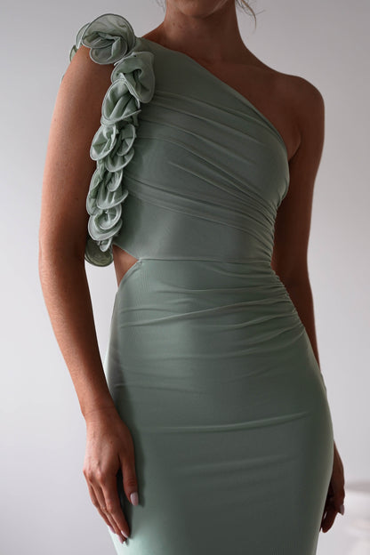 Sydney Bodycon Maxi Elbise | Sage