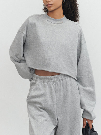 Yaşasın Kırpılmış Sweatshirt