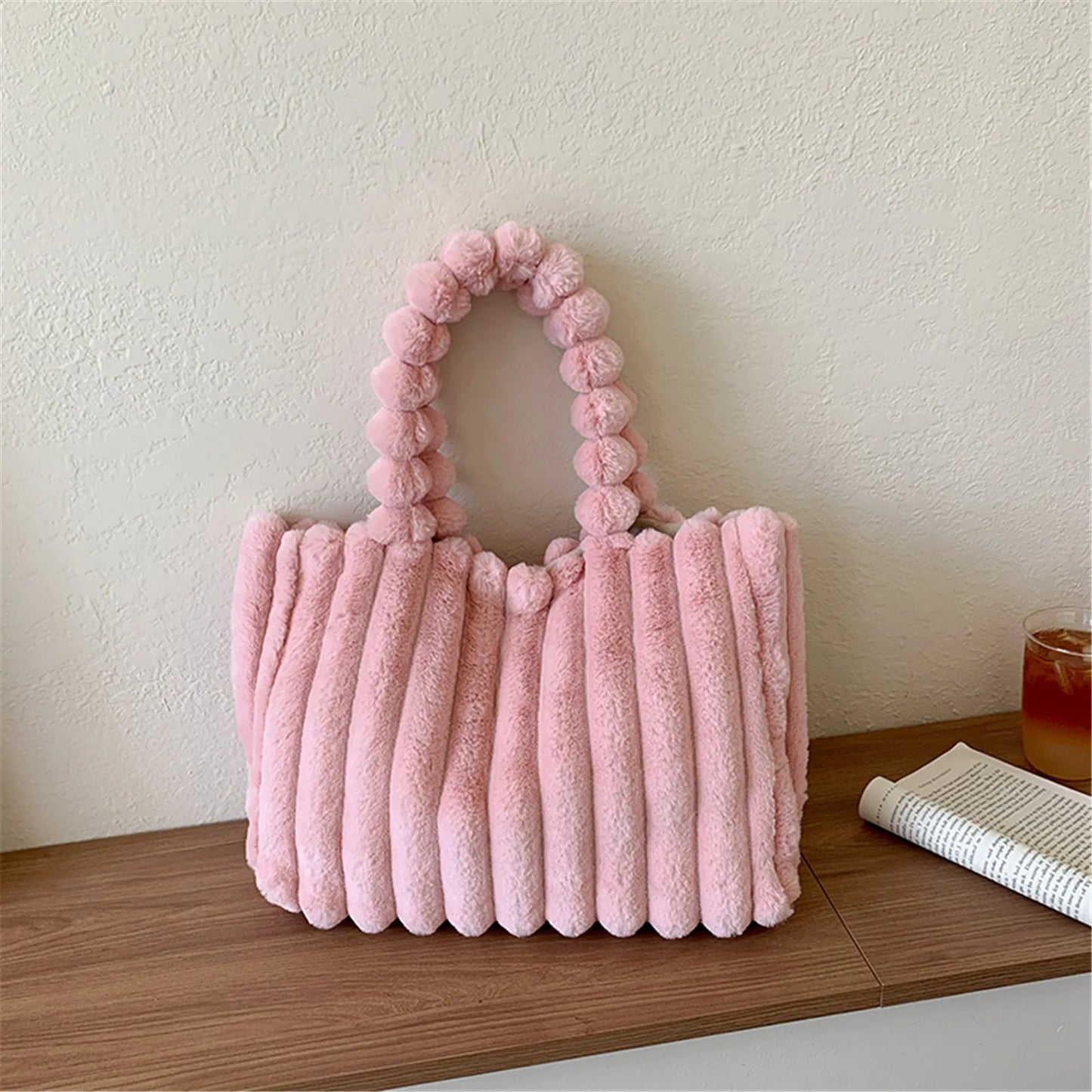 Peluş Tote Çanta