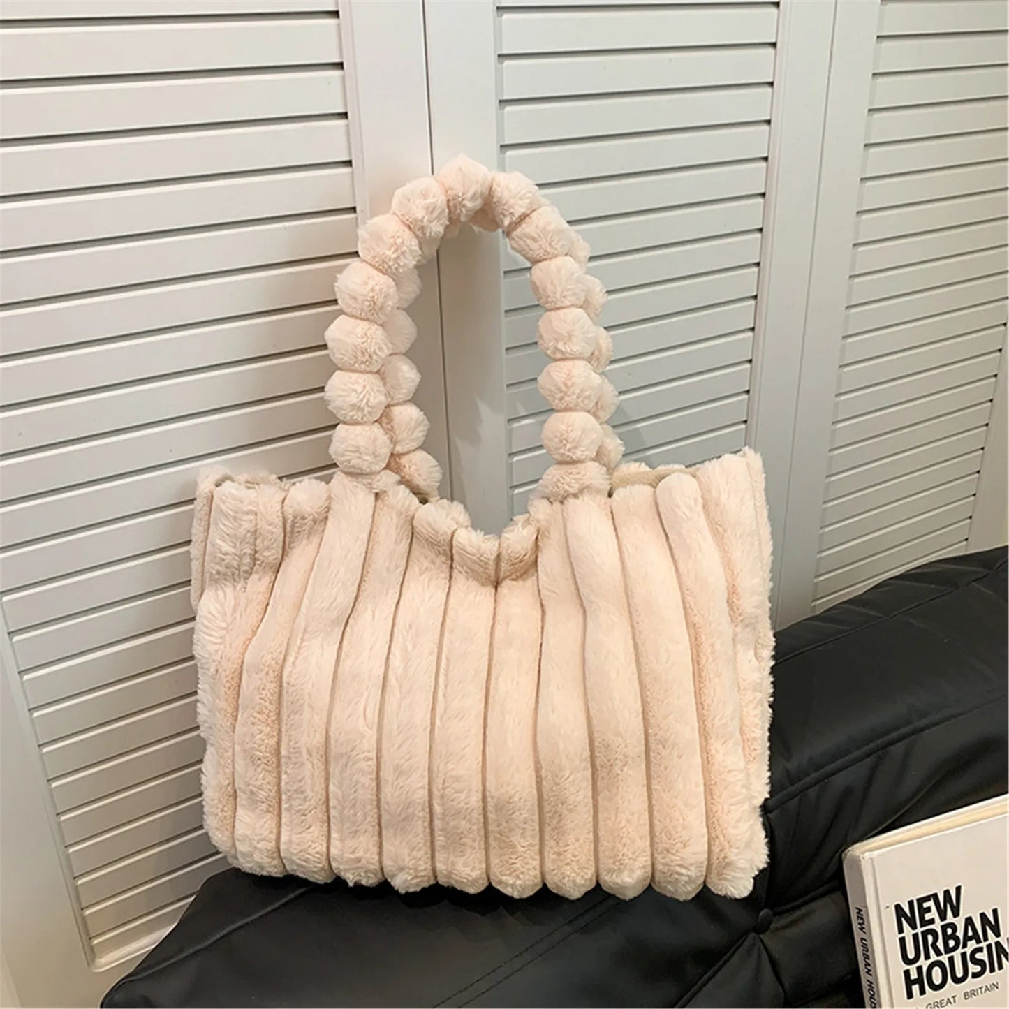 Peluş Tote Çanta