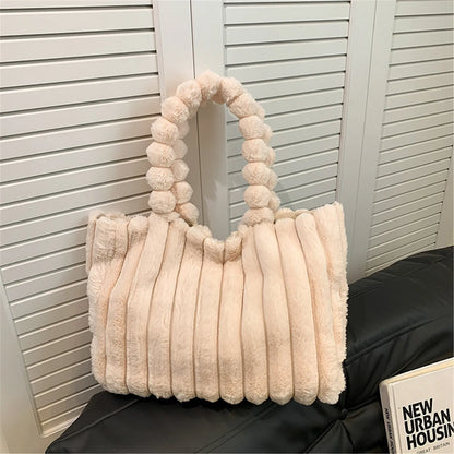 Peluş Tote Çanta