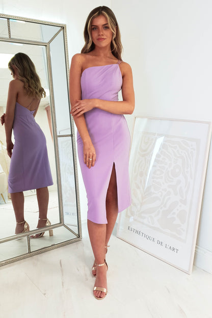 Sophia Bodycon Midi Elbise | Leylak